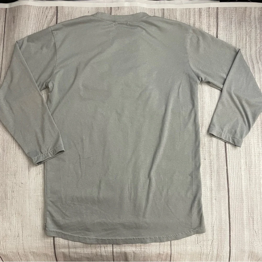 THE NORTH FACE Men's Gray Active Fit Half Dome Long Sleeve T-Shirt Size Large